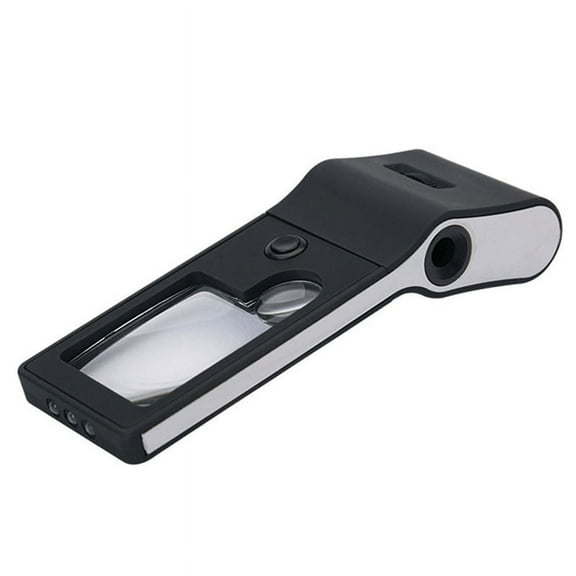 TOP! Jeweller Magnifying Glass with Light 55x 10x 3x Handheld LED/UV for Tight Work, Jewellery