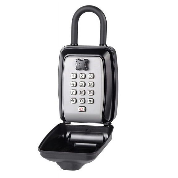 TOP! Key Safe -Spacious Resettable 12-Digit Combination Keypad Lock Box, Waterproof Wall Mounted Lockbox for Home
