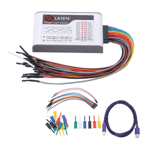 TOP! Logic Analyzer, 16 Channel Analyzer Portable Device with Cable USB Interface 100M Sampling Rate 50V Input