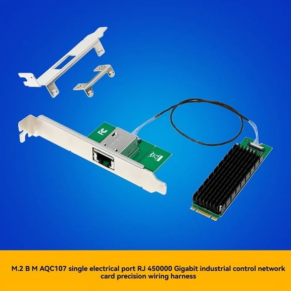 TOP! M.2 B+M 10G Embedded Industrial-Grade Network Adapter AQC107 Single Electrical Port Industrial Control Server