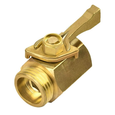 TOP-MAX 1/2PCS Garden Water Hose Shut Off Valves 3/4” Female & Male Water Hose Adapter