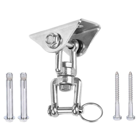 TOP-MAX 1 Set Swing Chair Hanging Stand 304 Stainless Steel Hammock Ceiling Hangers Heavy Duty Hooks Kits (Set E)
