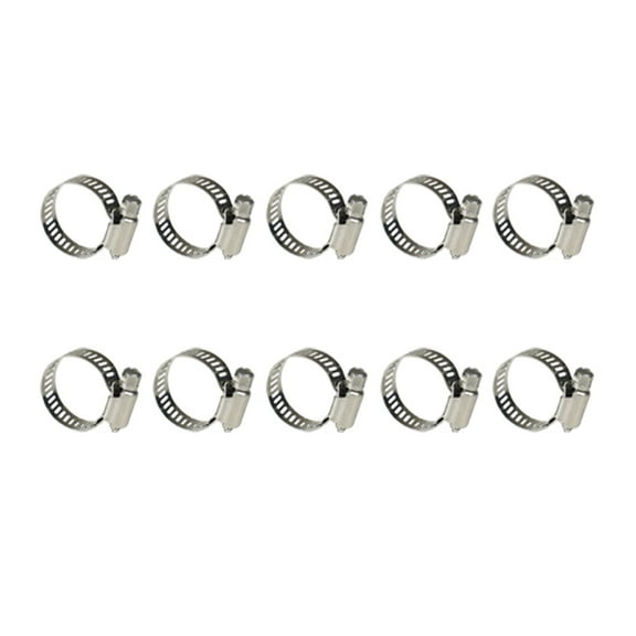 TOP-MAX 10PCS 304 Stainless Steel T-Bolt Clamps Heavy Duty T-Bolt Pipe Clamp