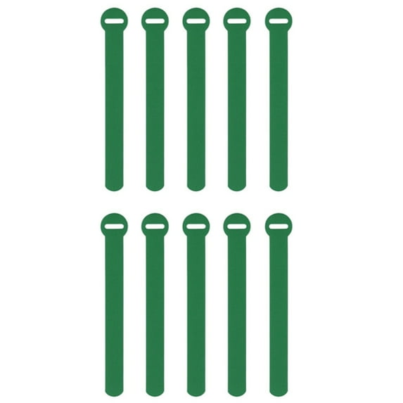TOP-MAX 10PCS Electrical Cable Labels Data Cable Management Tool Charging Wire Cords Tags (Green)