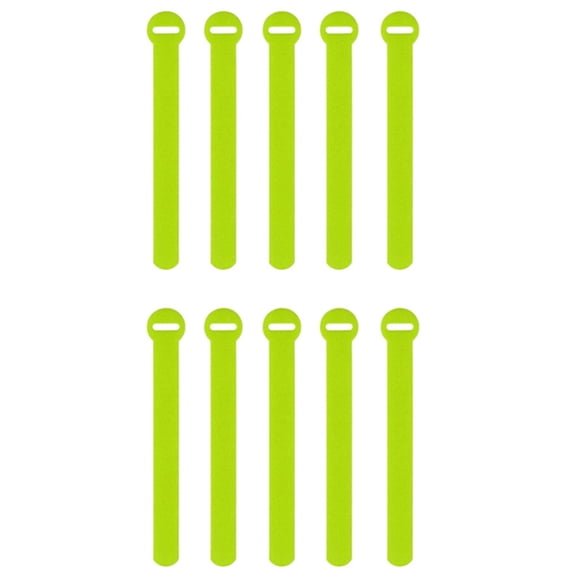 TOP-MAX 10PCS Electrical Cable Labels Data Cable Management Tool Charging Wire Cords Tags (Light Green)