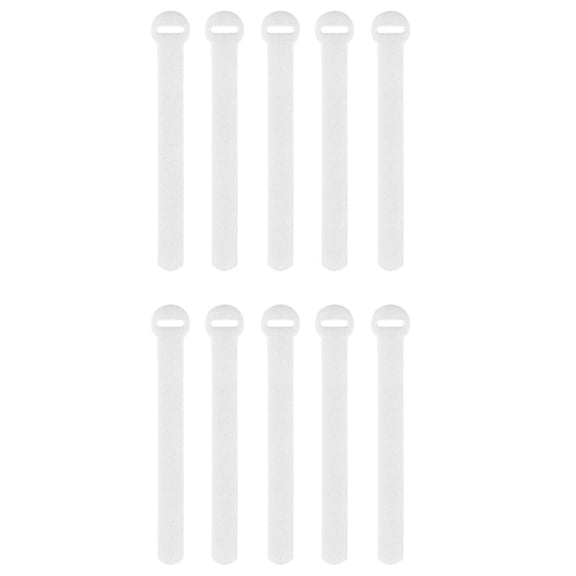 TOP-MAX 10PCS Electrical Cable Labels Data Cable Management Tool Charging Wire Cords Tags (White)