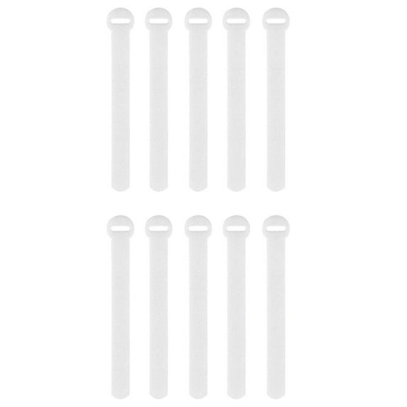 TOP-MAX 10PCS Electrical Cable Labels Data Cable Management Tool Charging Wire Cords Tags (White)