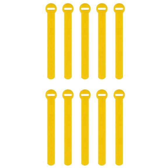 TOP-MAX 10PCS Electrical Cable Labels Data Cable Management Tool Charging Wire Cords Tags (Yellow)
