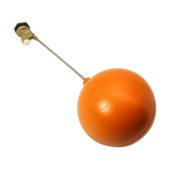 TOP-MAX 15MM(1/2") Circular Ball Valve Float Round Filling Valve Float Thread Connection Brass Joint for Standard Cisterns