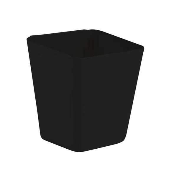 TOP-MAX 1PCS Plastic Hangable Storage Basket Mini Storage Cup Organizer Container for Kitchens Bathroom (Black)