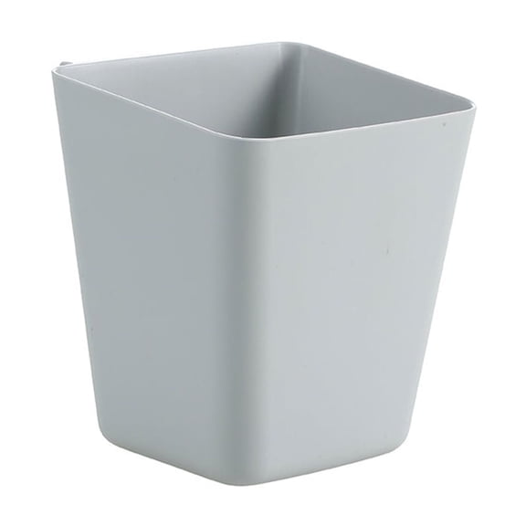 TOP-MAX 1PCS Plastic Hangable Storage Basket Mini Storage Cup Organizer Container for Kitchens Bathroom (Gray)