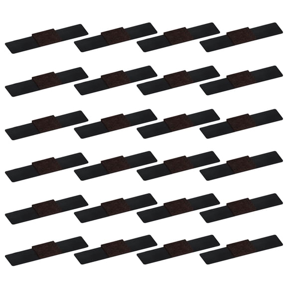TOP-MAX 24PCS Chair Leg Floor Protectors Desk Mat Chair Covers Roll Up Wooden Furniture Sliders Office Chair Leg Protectors Reduces Noise (30mm/1.2in)