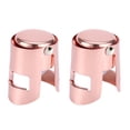 thumbnail image 1 of TOP-MAX 2PCS Wine Bottle Stopper Stainless Steels Wine Stoppers with Silicone Reusable Wine Saver Sealer Wine Corks (Rose Gold), 1 of 8