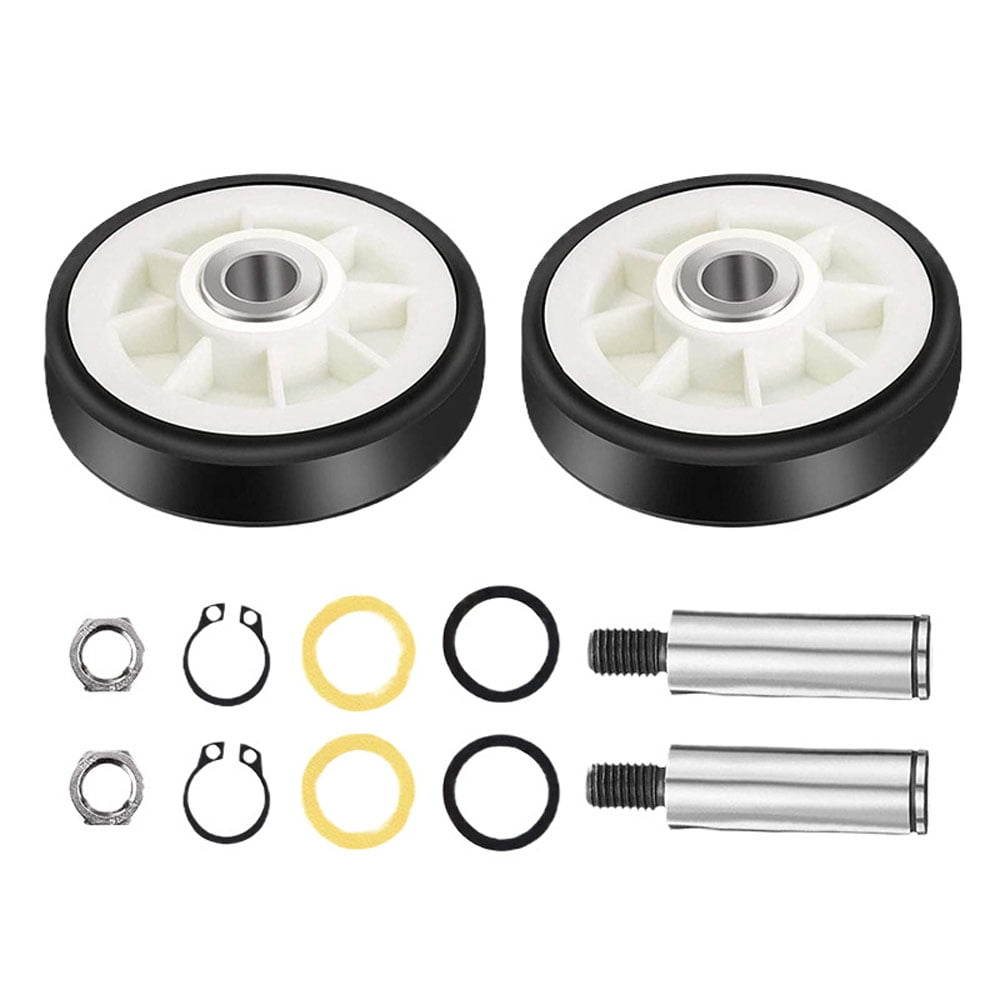TOP-MAX 303373K Dryer Drum Roller Kit, fit for Crosley Maytag Kenmore Dryer, Replace 303373, 312948, 400518, 63129480, 3-3373, 6-3129480, AH1570070, AP4008534, AP6009858