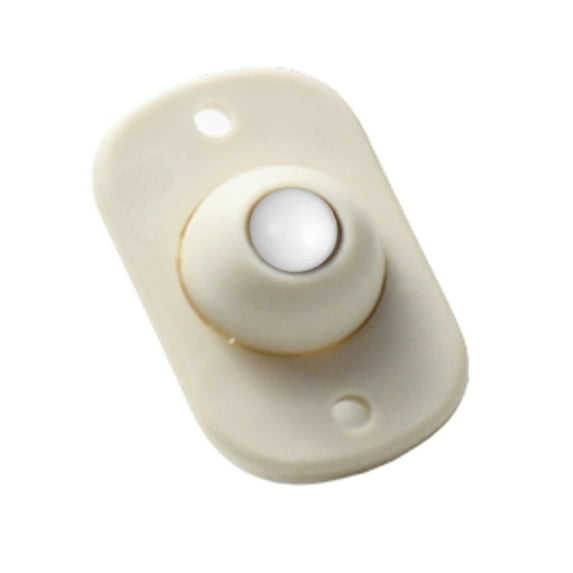 TOP-MAX 4PCS Adhesive Universal Wheels 360° Free Rotating Ball for Small Office Furniture Casters Cosmetic Storage Box Desktop (Plastic Roll Ball)