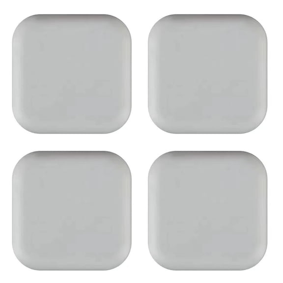 TOP-MAX 4PCS Square Self-Adhesive Door & Wall Collision Stoppers Soft Gel Door Bumper Mini Doorknob Door Handle Bumper