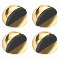 thumbnail image 1 of TOP-MAX 4PCS Stainless Steel Floor Door Stopper with Thicken Base Semi-Circle Design No-Punch Rubber Doorstop Golden, 1 of 7