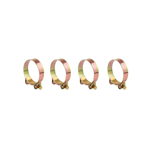 TOP-MAX 4PCS T-Bolt Clamps Stainless Steel T-Bolt Pipe Clamp with Polished Surface and Smooth Edges