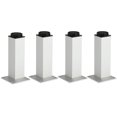 thumbnail image 1 of TOP-MAX 4Pcs Adjustable Furniture Legs Aluminum Alloy Cabinet Leg Square Sofa Legs Replacement Legs (20cm, Silver), 1 of 8
