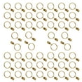 thumbnail image 1 of TOP-MAX 50PCS Curtain Rod Hooks Curtains Metal Rings Clips Rod Clips Shower Rod Hooks (38mm/1.5in Gold), 1 of 8