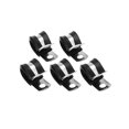 thumbnail image 1 of TOP-MAX 5Pcs Rubber Cushioned Cable Clamp R-Style Black Cable Clamps Stainless Steel Hose Clamp, 1 of 8