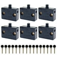 thumbnail image 1 of TOP-MAX 6PCS Cabinet Door Touch Light Switch IP44 Closet Touch Switch for Home Office Black, 1 of 8