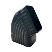 TOP-MAX 90 /65 Extension Downspout Gutter Connection Elbow Aluminium Alloy Roof Rain Diverter Connection Accessories Black