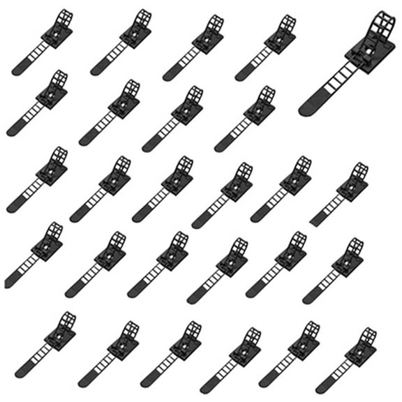 TOP-MAX Adjustable Adhesive Cable Management Clips Outdoor String Lights Clips ACT-22(CL-3)*Black