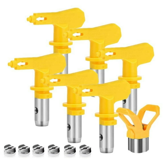 TOP-MAX Airless Paint Sprayer Accessories Sprayer Tips Tools for Paint Gun Painter Housing Renovation Metal Decoration (Set K)