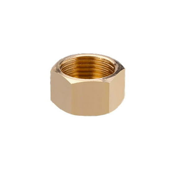 TOP-MAX Brass Cap Plug Copper Plug with Female Thread Female Connector 3/8''(15.7mm)