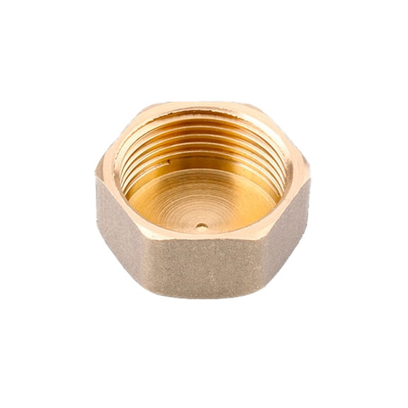 TOP-MAX Brass Cap Plug Copper Plug with Female Thread Female Connector DN20 3/4''(25mm)