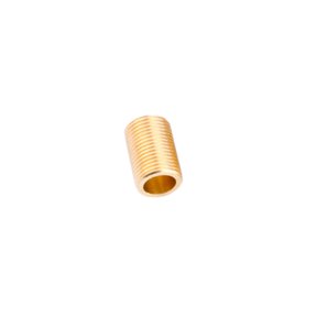 TOP-MAX Brass Running Nipple Fitting 25mm / G3/4" Thread Brass Pipe Connection Accessory Gold (6*30)