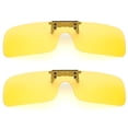 thumbnail image 1 of TOP-MAX Clip On Sunglasses, Polarized Lenses, Easy to Clip on Glasses, Unisex (2pcs, Blue), 1 of 5