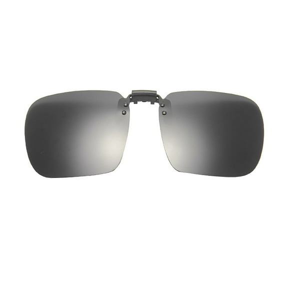 TOP-MAX Clip-on Polarized Sunglasses, Polarized Clip-on Flip up Sunglasses, UV400 Eyes Protection for Men and Women Black Gray (1pcs)