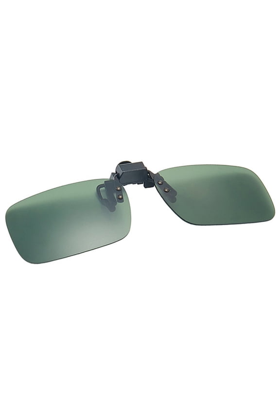 Clip-on Polarized Sunglasses, Resin Lens Polarized Sunglasses Clip, for Men and Women (1pcs, Green)
