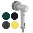 thumbnail image 1 of TOP-MAX Electric Spin Waterproof Scrubber Electric Power Cleaning Brush Handheld Cleaning Tools (Grey), 1 of 8
