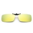 thumbnail image 1 of TOP-MAX Fashion Glasses Clip, Flip up Sunglasses Clip, Polarized Night Vision Sunglasses Clip, Anti-Glare (1pcs, Yellow Green), 1 of 7