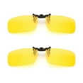 thumbnail image 1 of TOP-MAX Fashion Glasses Clip, Flip up Sunglasses Clip, Polarized Night Vision Sunglasses Clip, Anti-Glare (2pcs, Yellow Night Vision), 1 of 7