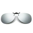 thumbnail image 1 of TOP-MAX Fashion Polarized Sunglasses Clip, Polarized Lenses UV Protection, Night Vision Yellow Sunglasses Clip (1pcs, White Mercury), 1 of 6