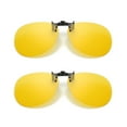 thumbnail image 1 of TOP-MAX Fashion Polarized Sunglasses Clip, Polarized Lenses UV Protection, Night Vision Yellow Sunglasses Clip (2pcs, Night Vision Yellow Film), 1 of 6