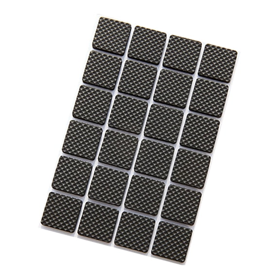 TOP-MAX Furniture Floor Rubber Protectors Pads Glide Protective Pads for Floors Protection Carpet Protection (48Pcs, Square)