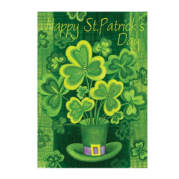 TOP-MAX Garden Flag Green Flax Double-Soded Garden Flag