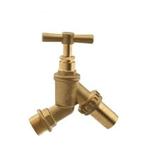 TOP-MAX Hose Bibb Tap Brass Hose Bibb Tap G1/2" (DN15) Male Hose Bibb Tap for Home Outdoor Garden