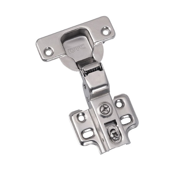 TOP-MAX Kitchen Cabinet Hardware Hinge Electroplated Metal Kitchen Cabinets Hardware Damper Silver (C85 Non Overlay)