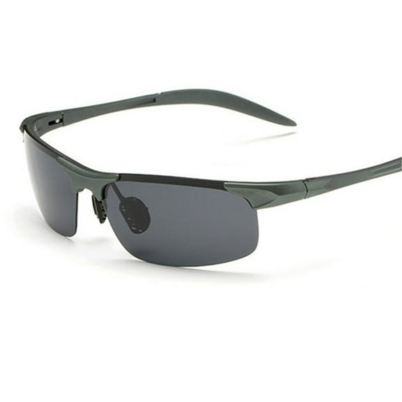 TOP-MAX Man Sports Sunglasses, Impact-Scratch-Resistant Glasses, One Size (1pcs, Gray Frame Gray Lens)