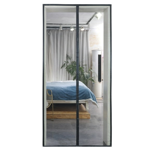 TOP-MAX Mosquito Prevention Magnetic Screen Door Glass Fibre Material Fine Nets Door Curtain for Bedroom Patio Balcony