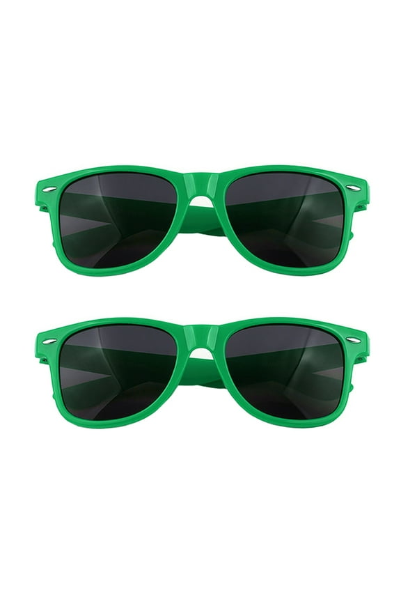 PC Classical Sunglasses, Block Solar Radiation, Retro Fashion Accessories for Women (2pcs, Green)