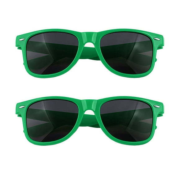 TOP-MAX PC Classical Sunglasses, Block Solar Radiation, Retro Fashion Accessories for Women (2pcs, Green)