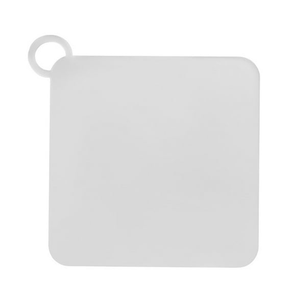 TOP-MAX PVC Shower Drain Cover Square Stopper Cover for Shower Bathroom Sink Kitchen Protector Cover (Semi-Transparent)