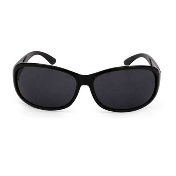 TOP-MAX Plastic Frame Sunglasses for Men and Women, Retro Outdoor Goggles, UV400 Protection, One Size (1pcs, Black Gray Lens)